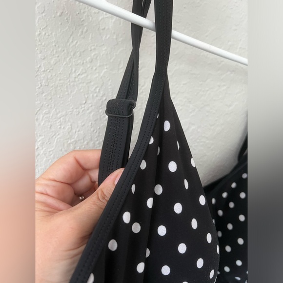 Swim skirt/skort/dress size 18, black with white polkadots. - Picture 3 of 9